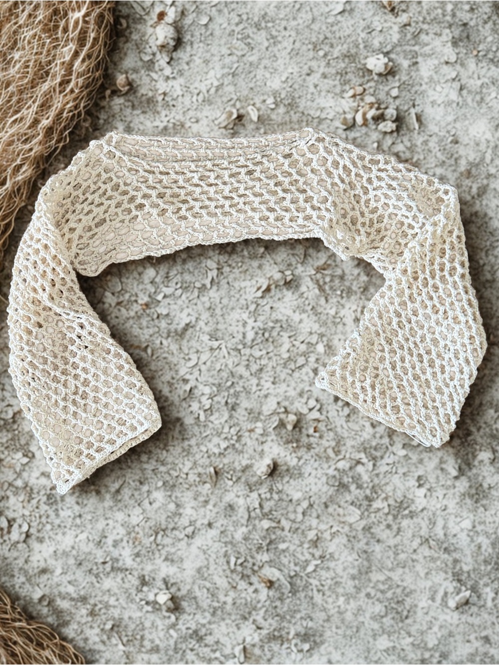 100% handcrafted cotton shrug